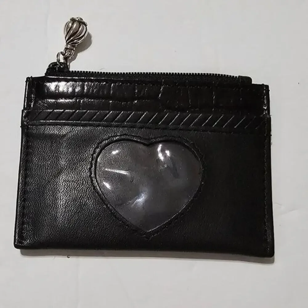 Brighton‎ Black Leather Card Holder Wallet